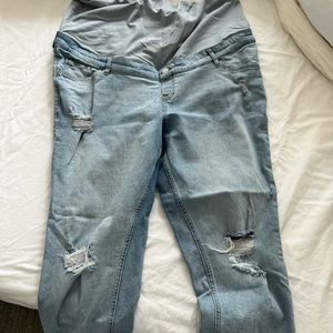 H&M maternity jeans girlfriend fit high rib mama size xxl